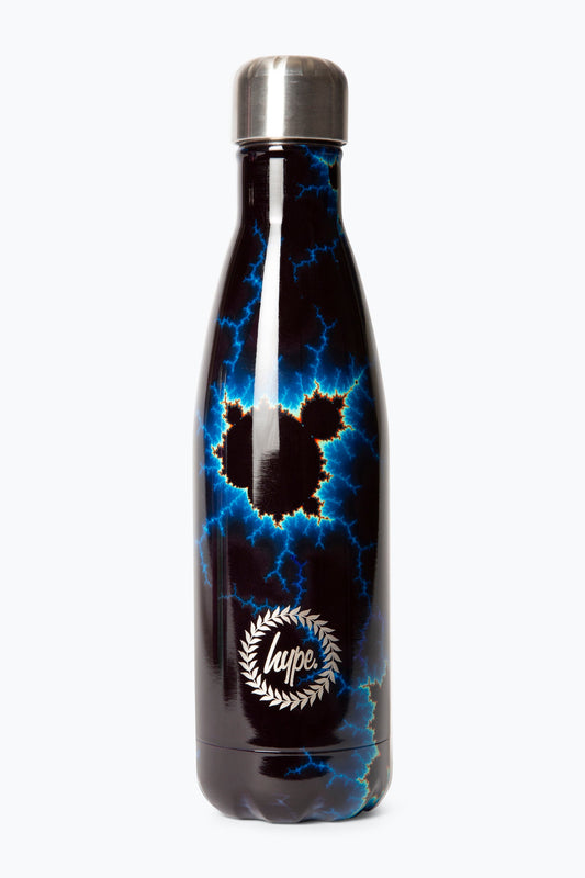 HYPE UNISEX BLACK BLUE LIGHTNING WATER BOTTLE