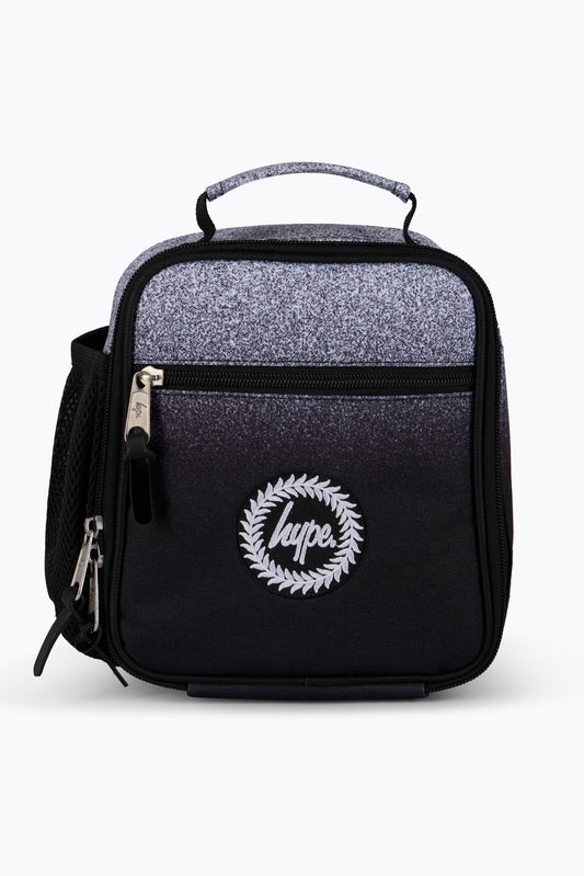 Hype Unisex Black/White Speckle Fade Lunch Bag