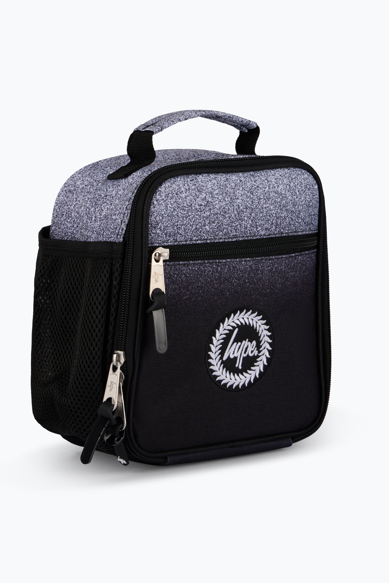 Hype Unisex Black/White Speckle Fade Lunch Bag
