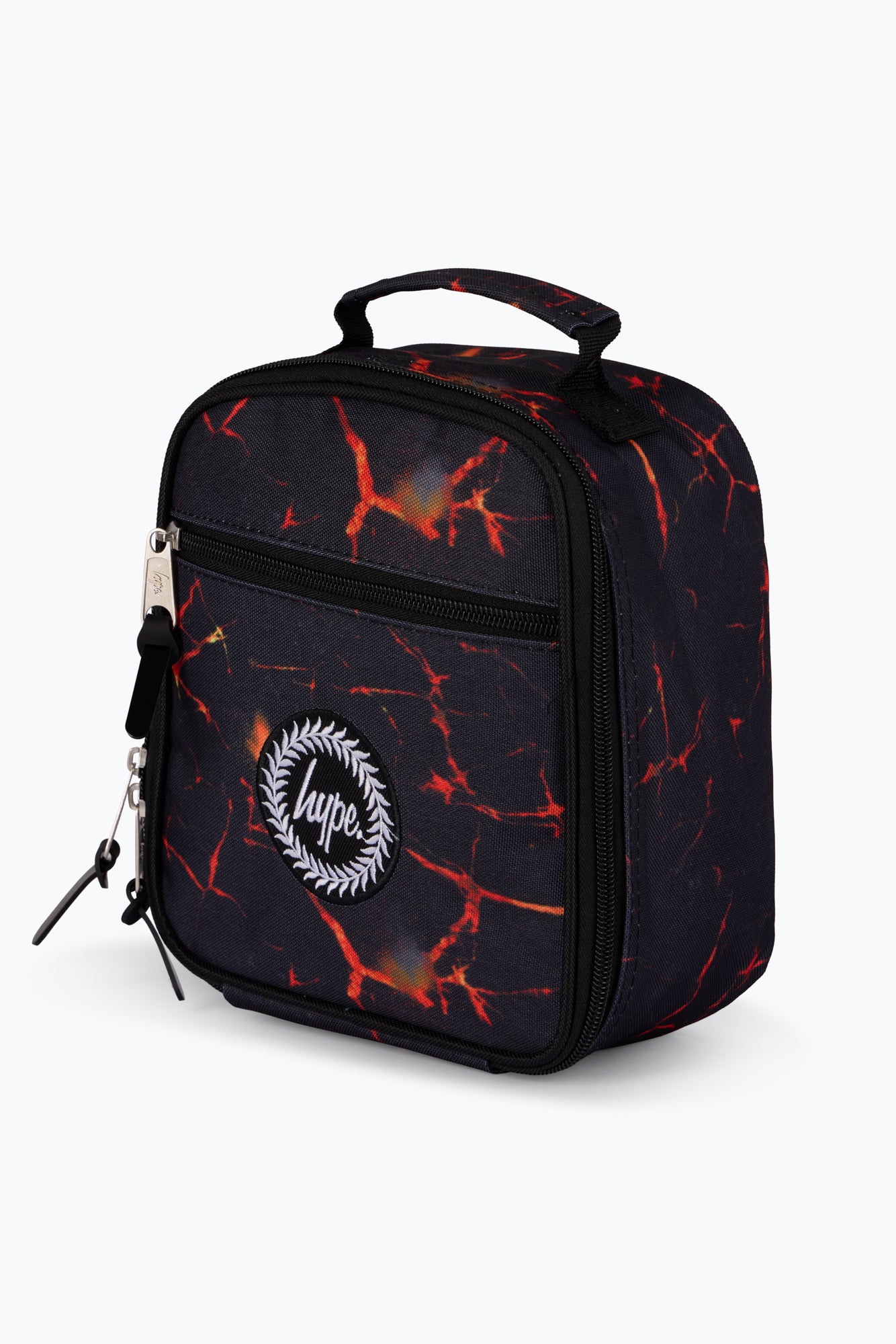 Hype Boys Black Lava Print Lunch Bag