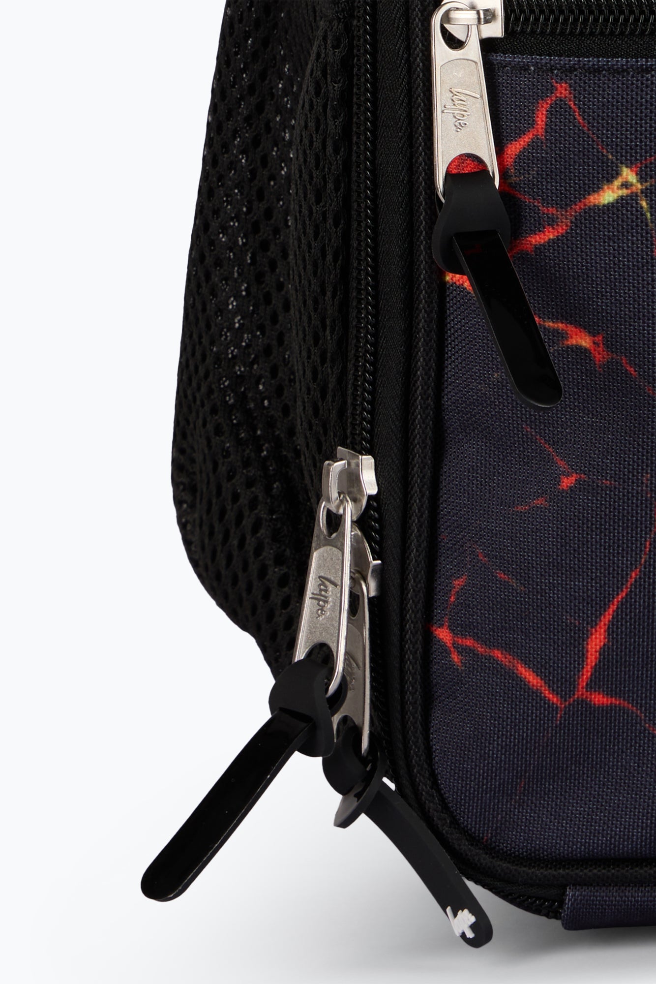 Hype Boys Black Lava Print Lunch Bag