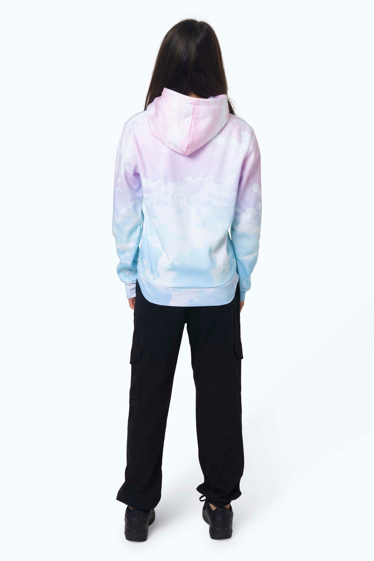 HYPE GIRLS MULTI PASTEL CLOUDS HOODIE