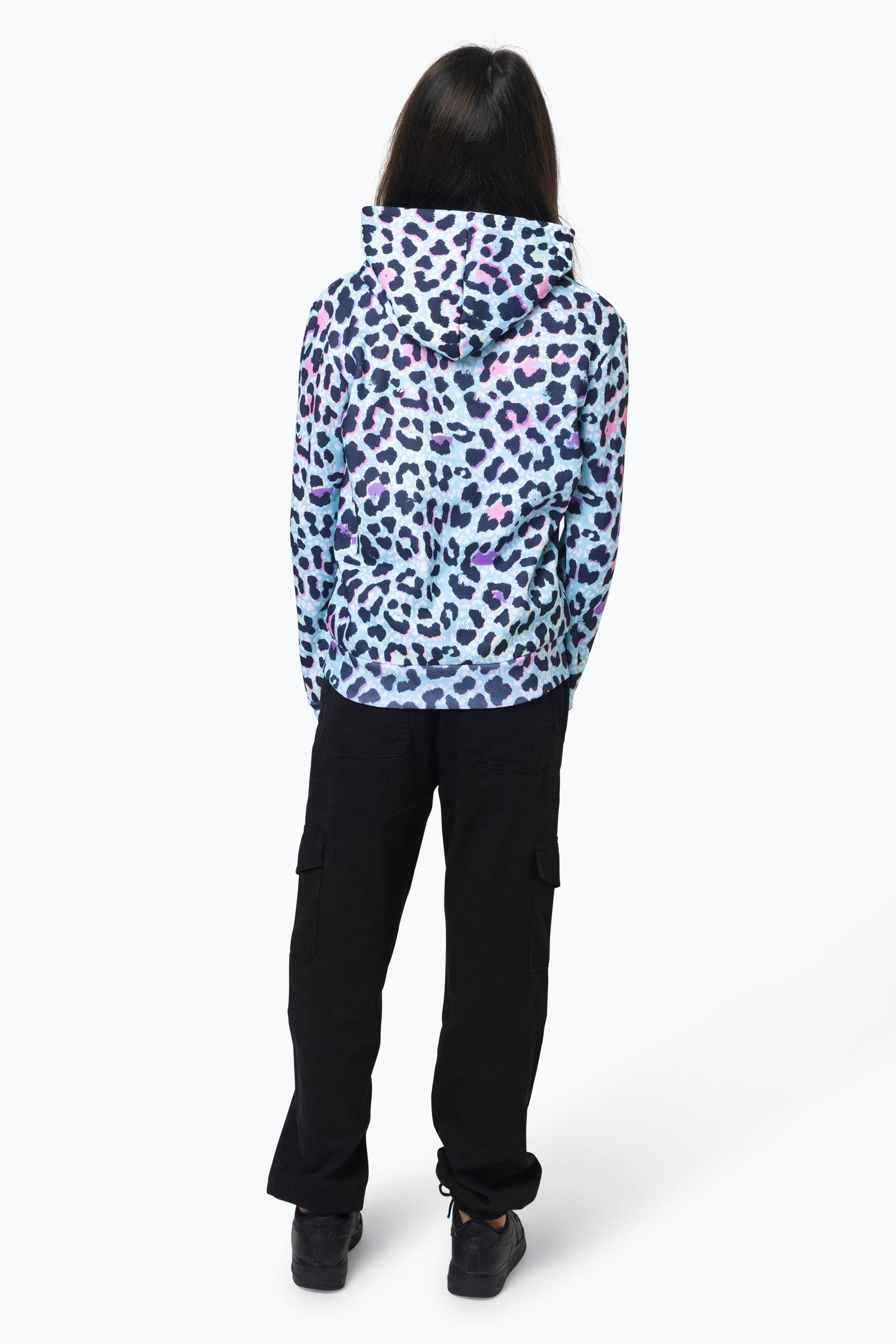 HYPE GIRLS MULTI ICE LEOPARD HOODIE