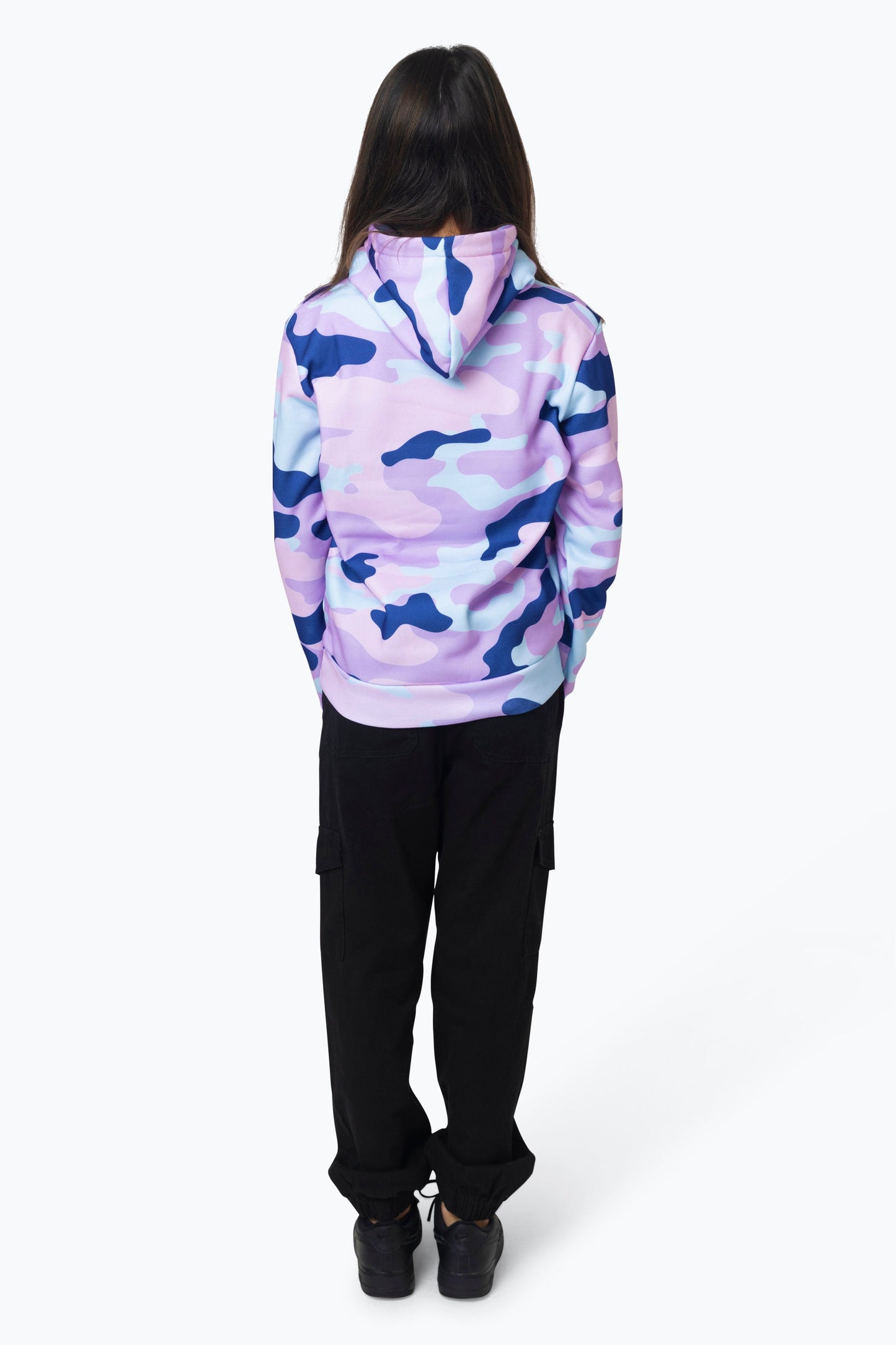 HYPE GIRLS MULTI EVIE CAMO HOODIE