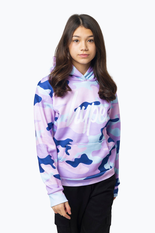 HYPE GIRLS MULTI EVIE CAMO HOODIE