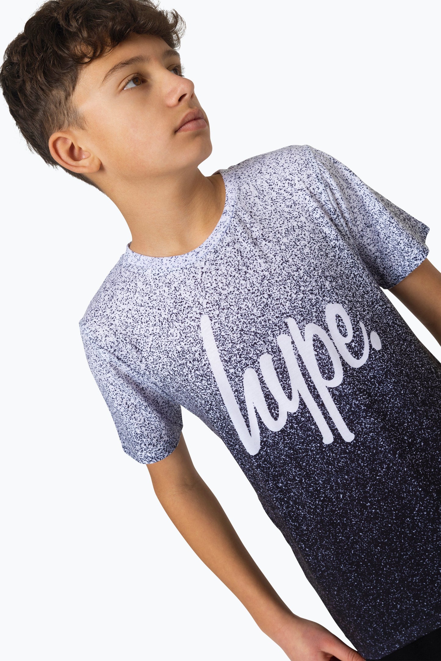 HYPE BOYS MULTI BLACK SPECKLE FADE T-SHIRT