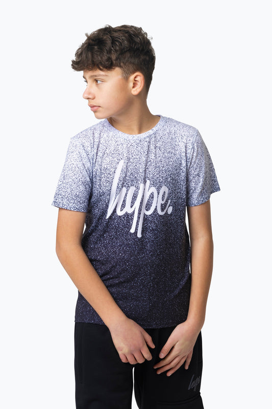 HYPE BOYS MULTI BLACK SPECKLE FADE T-SHIRT