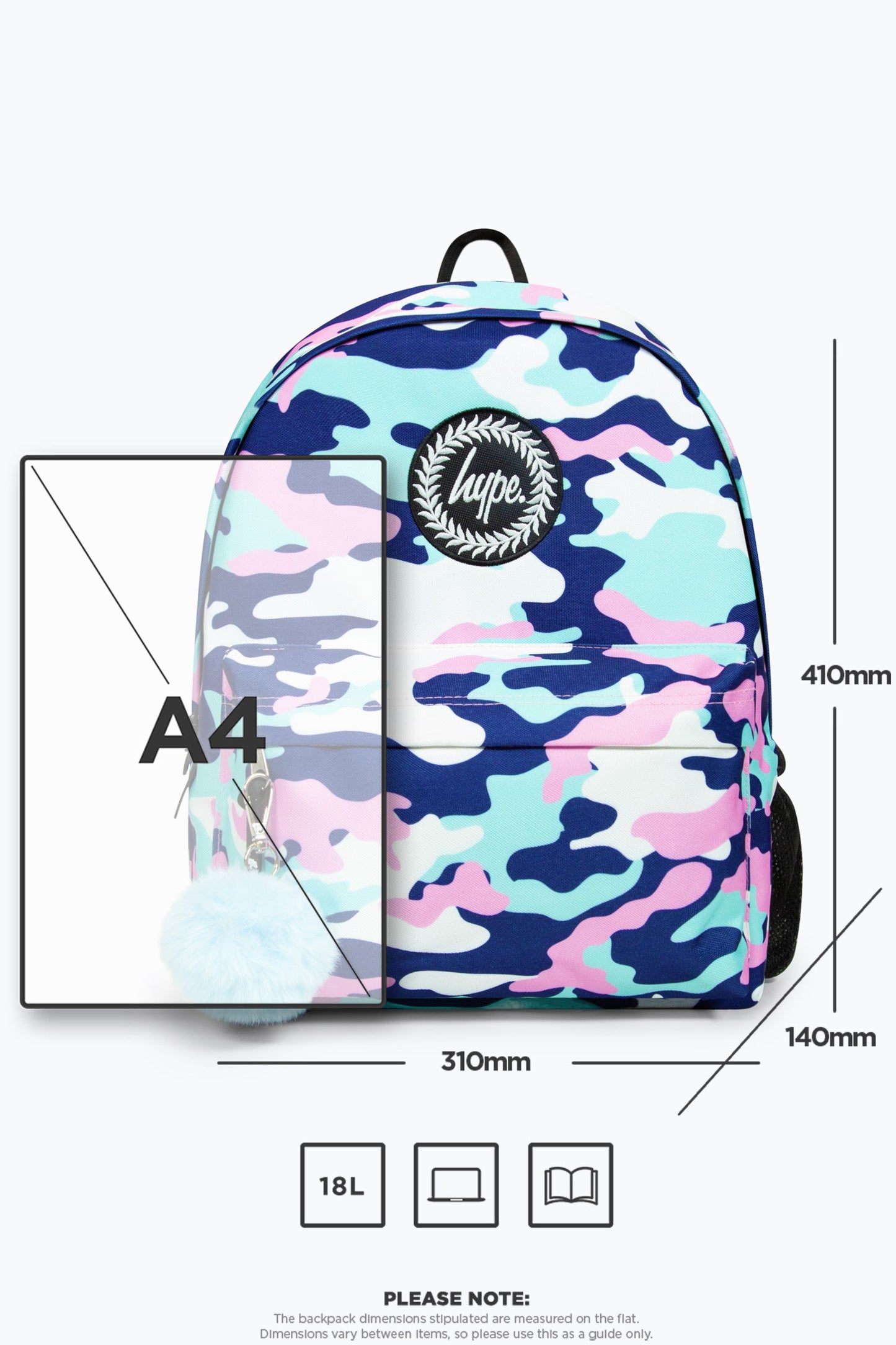 HYPE EVIE CAMO BACKPACK