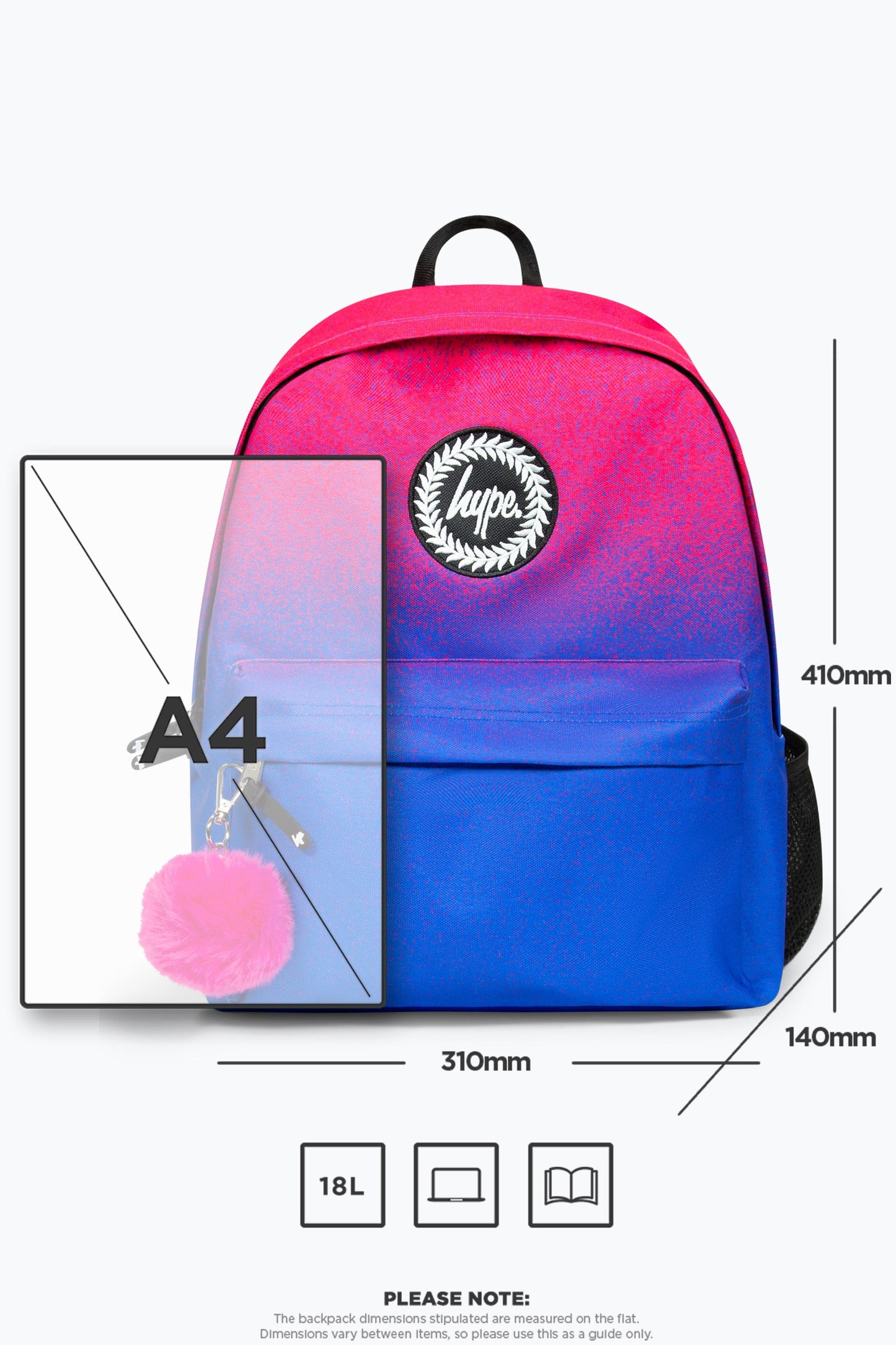 HYPE FUCHSIA FADE BACKPACK