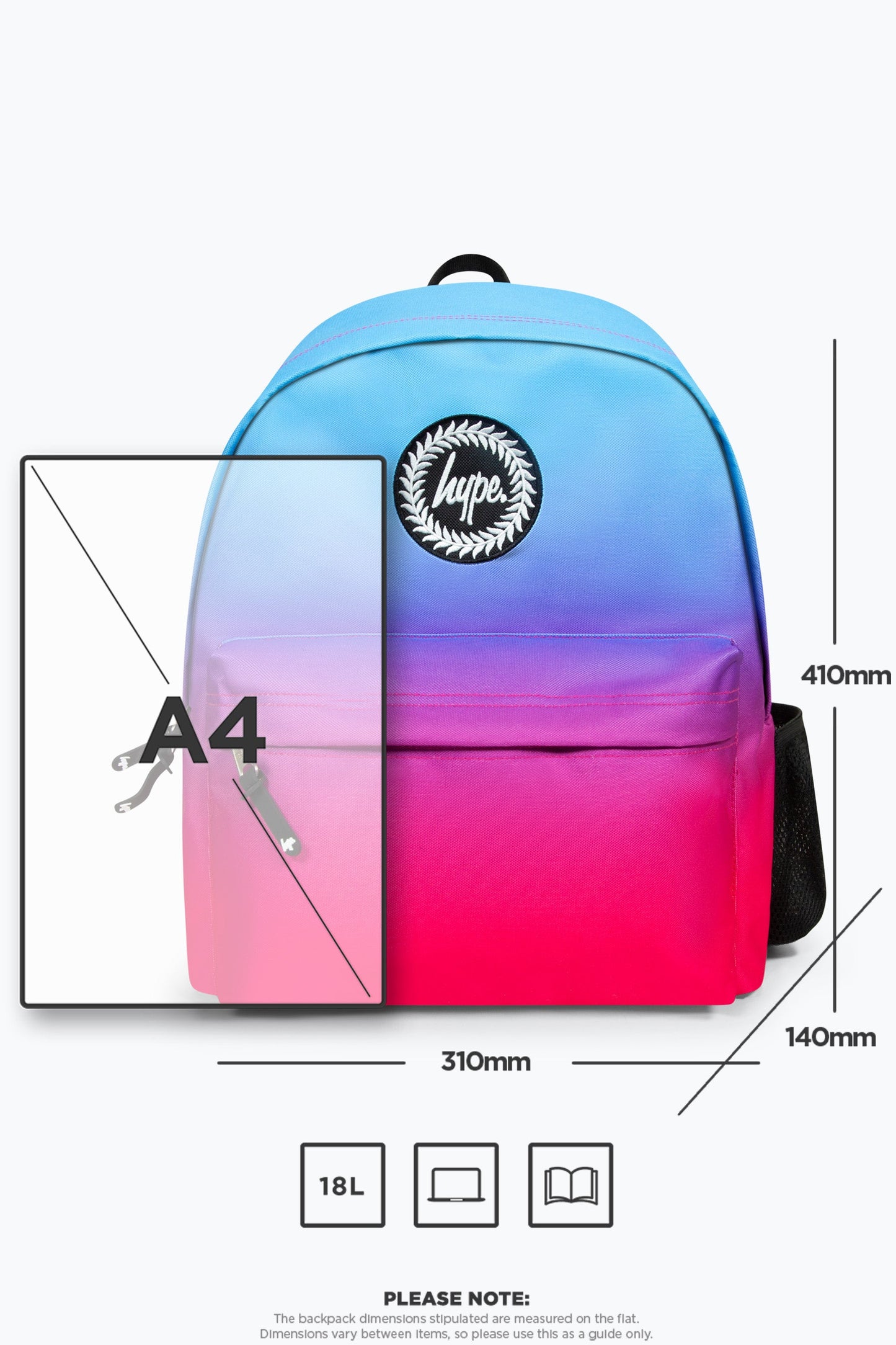 HYPE HOT PINK FADE BACKPACK