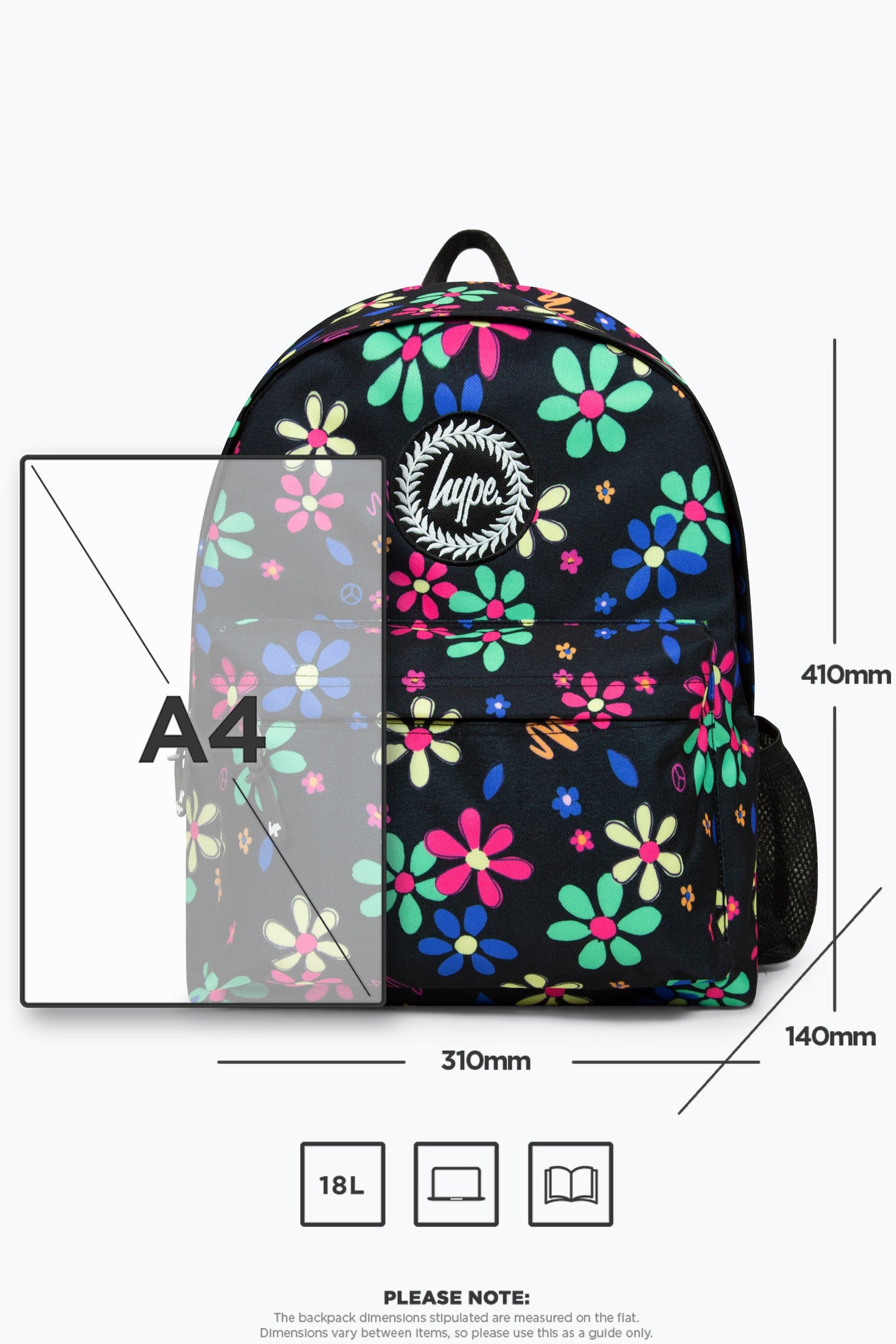 HYPE HAND DRAWN FLORAL BACKPACK