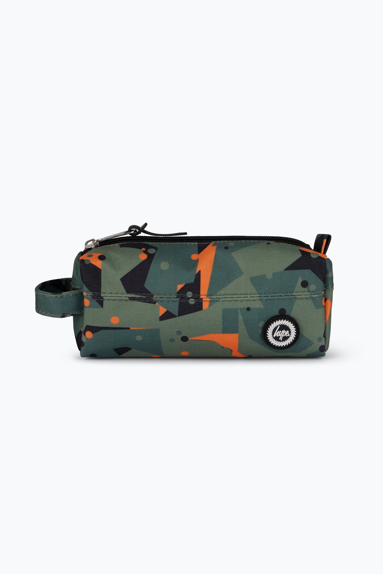 Hype Boys Green Geo Camo Pencil Case