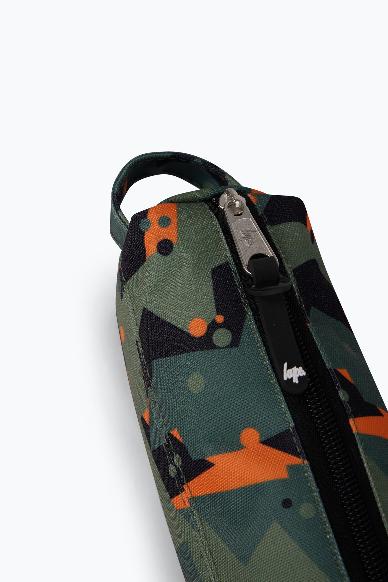 Hype Boys Green Geo Camo Pencil Case