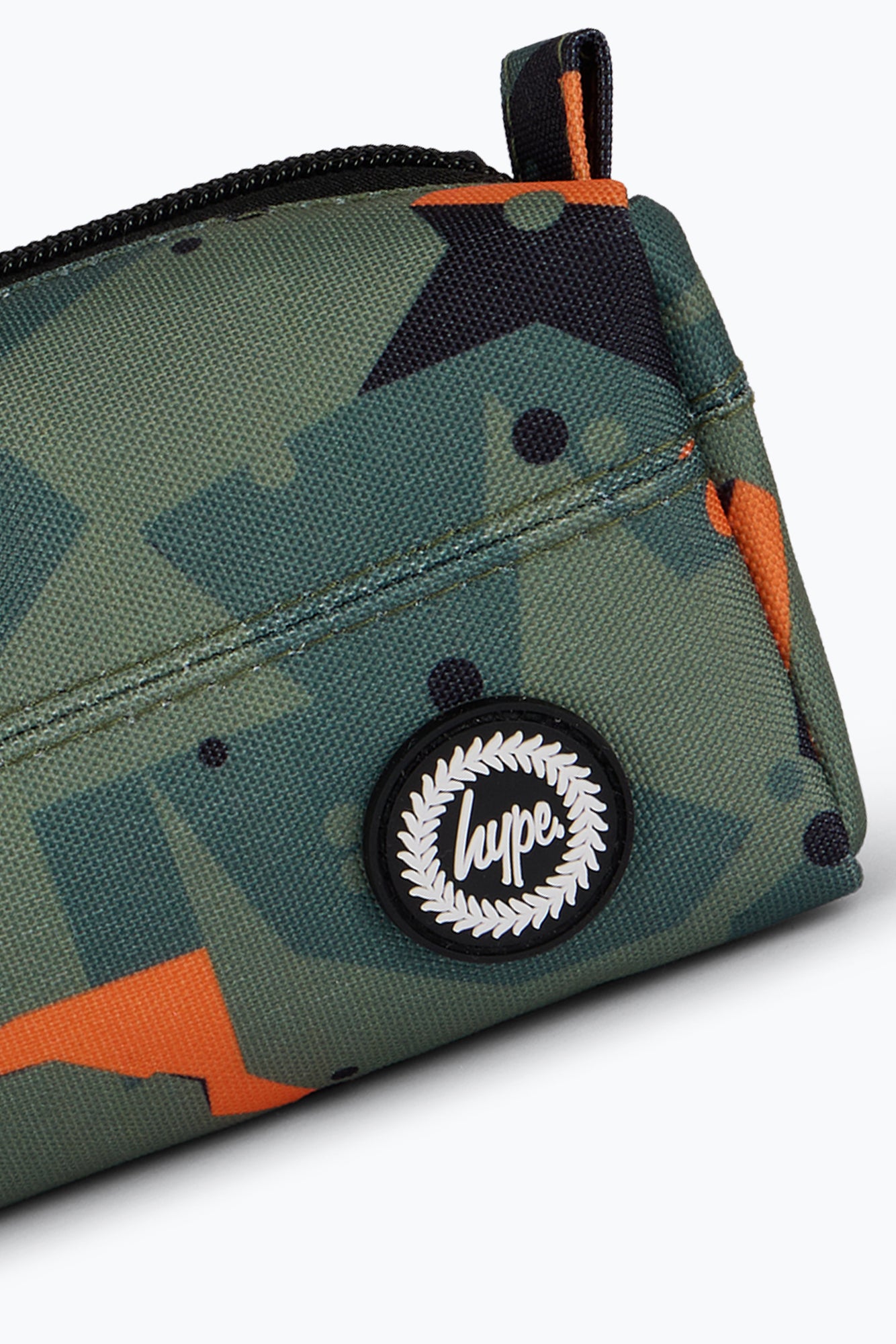 Hype Boys Green Geo Camo Pencil Case