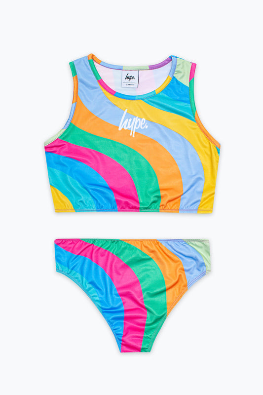 HYPE GIRLS MULTI RAINBOW BIKINI