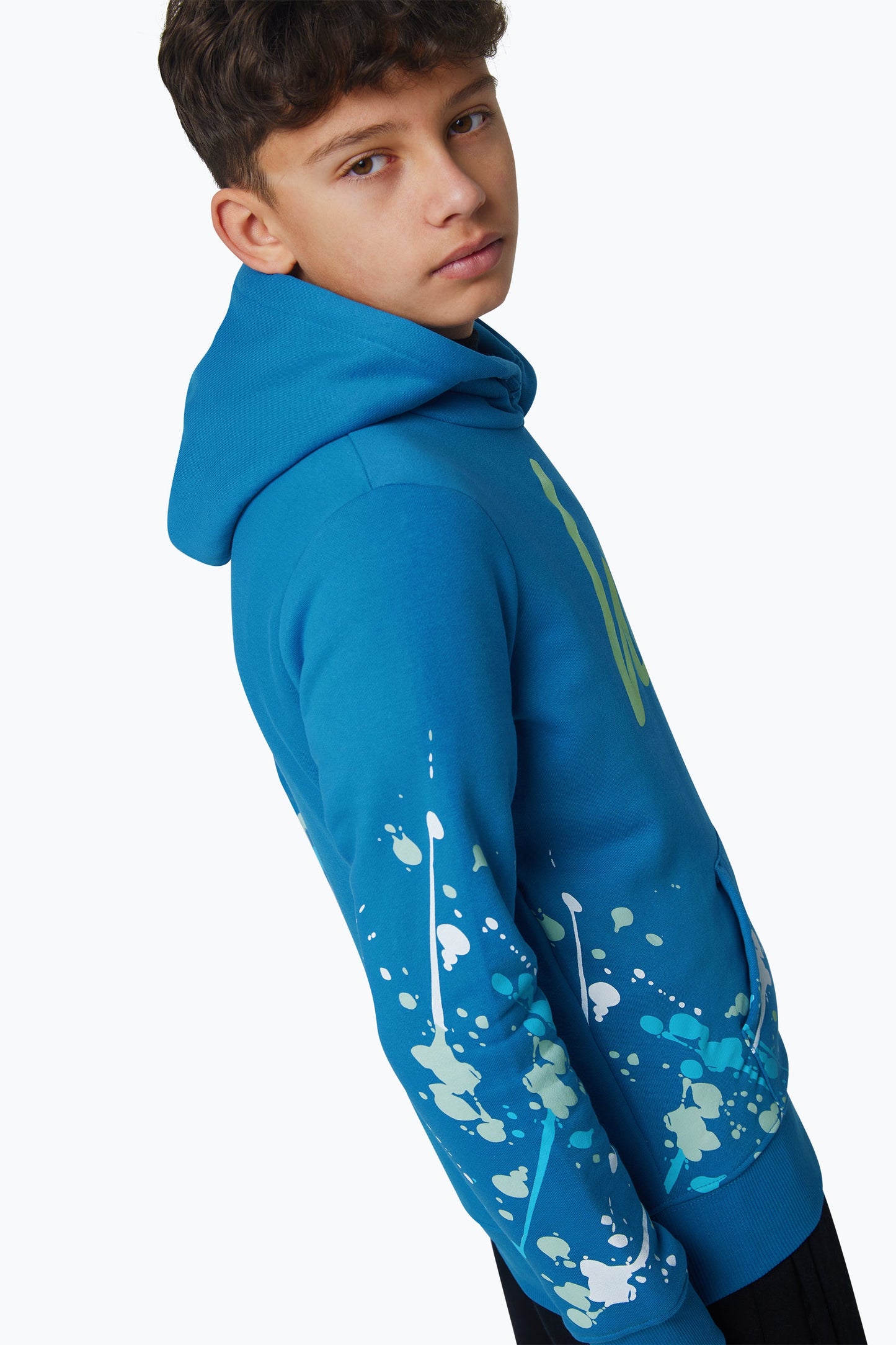 HYPE BOYS BLUE SPLAT HOODIE