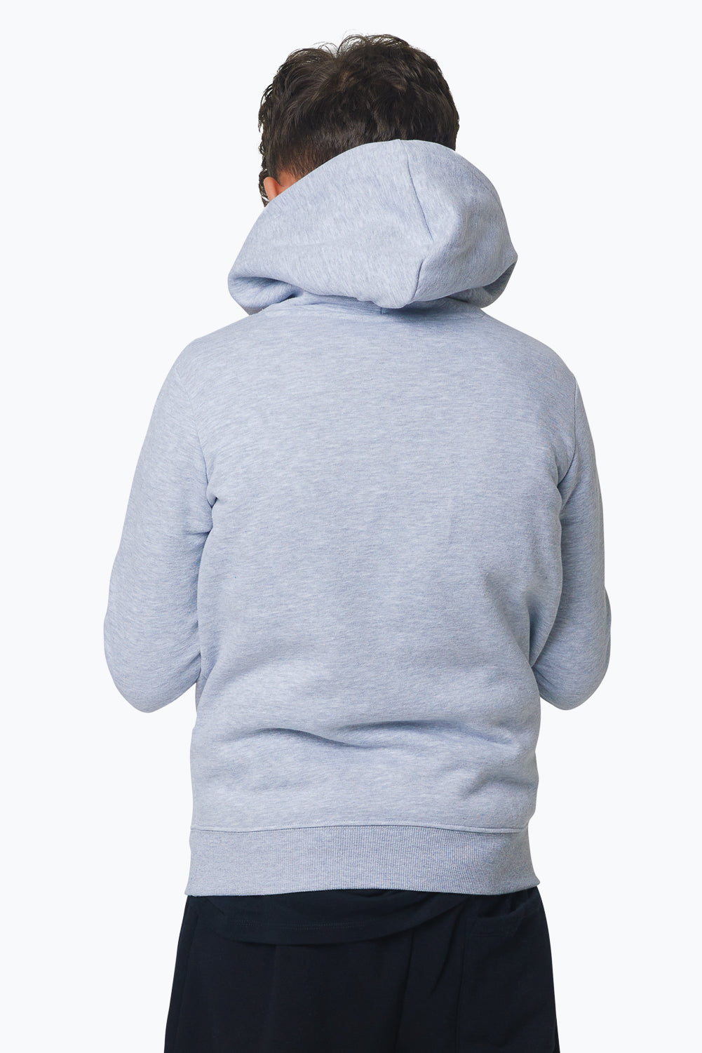 HYPE BOYS GREY WAVE SCRIPT HOODIE