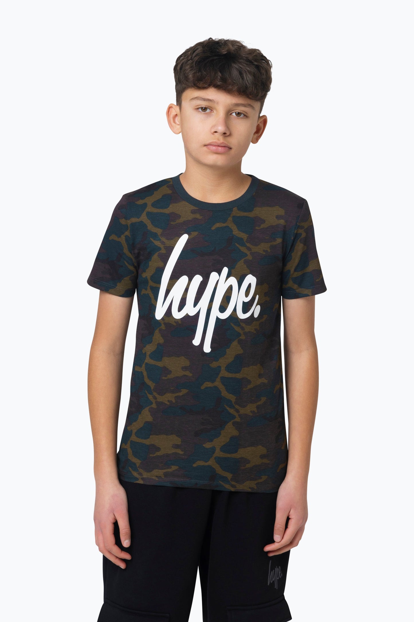 HYPE BOYS KHAKI CAMO T-SHIRT 2-PACK SETS