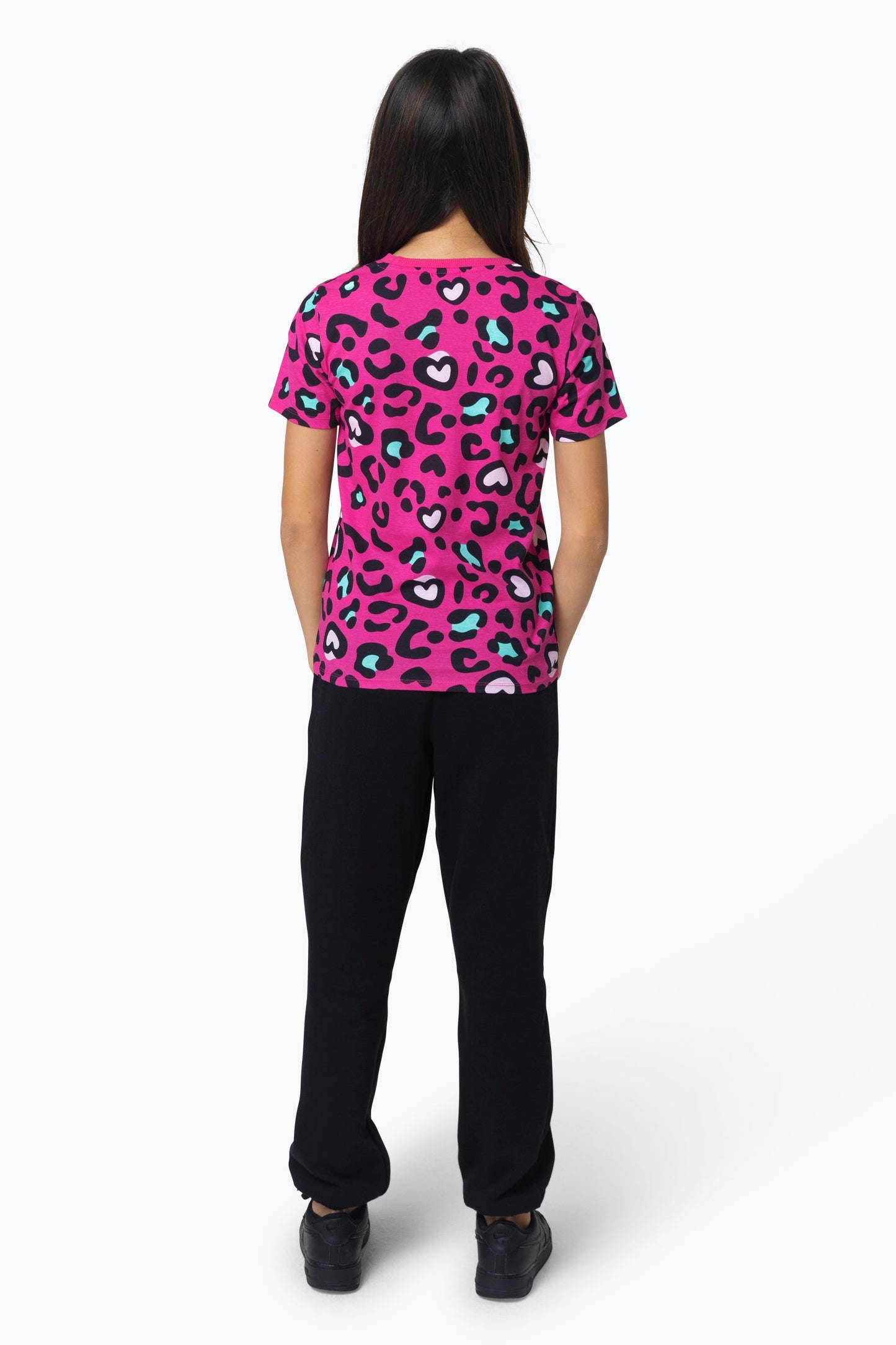 HYPE GIRLS PINK LEOPARD T-SHIRT 2-PACK SETS