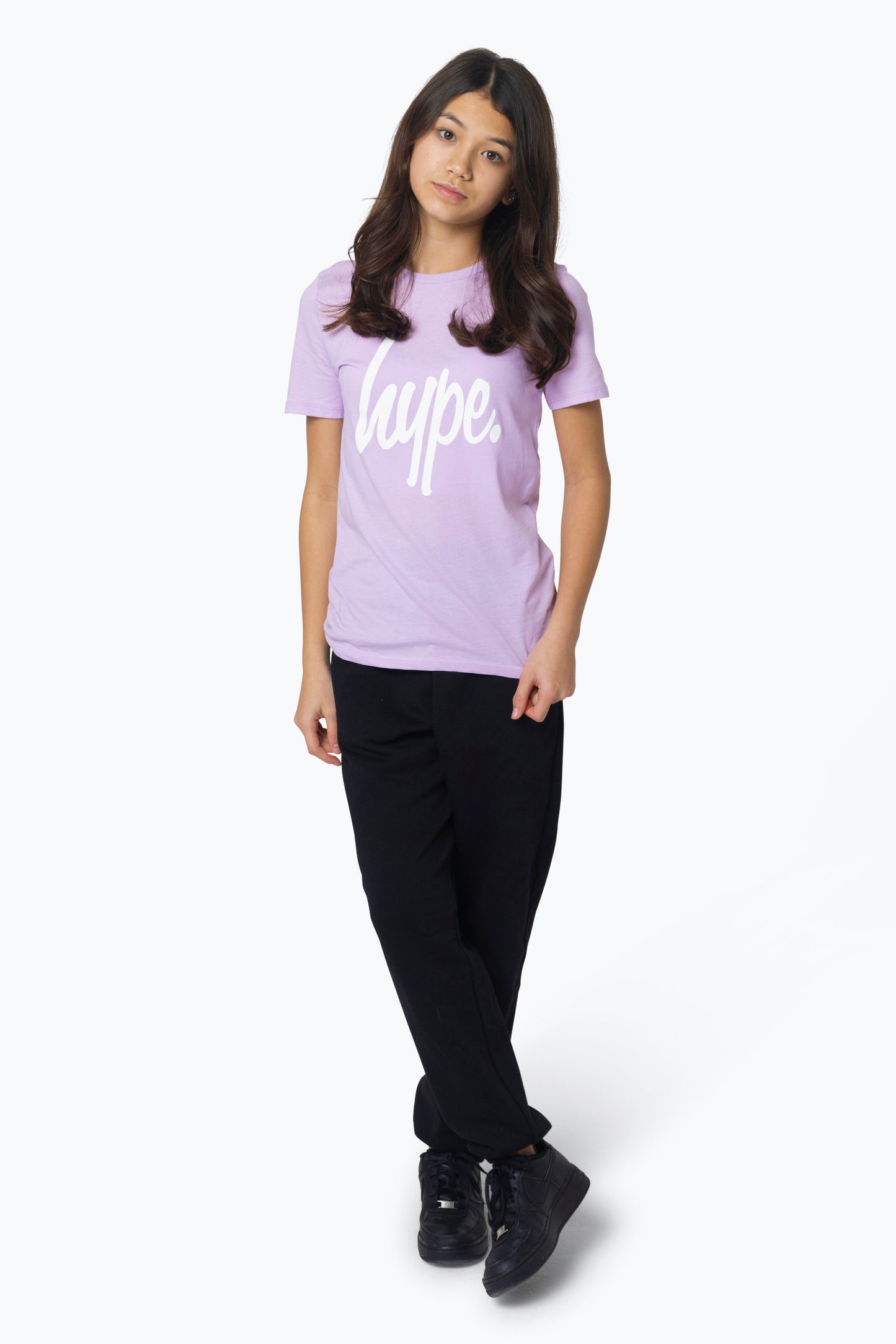 HYPE GIRLS PURPLE/BLACK STAR T-SHIRT 2-PACK SETS