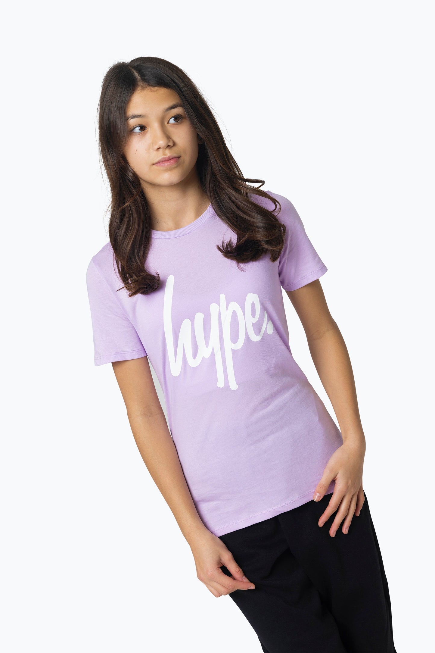 HYPE GIRLS PURPLE/BLACK STAR T-SHIRT 2-PACK SETS