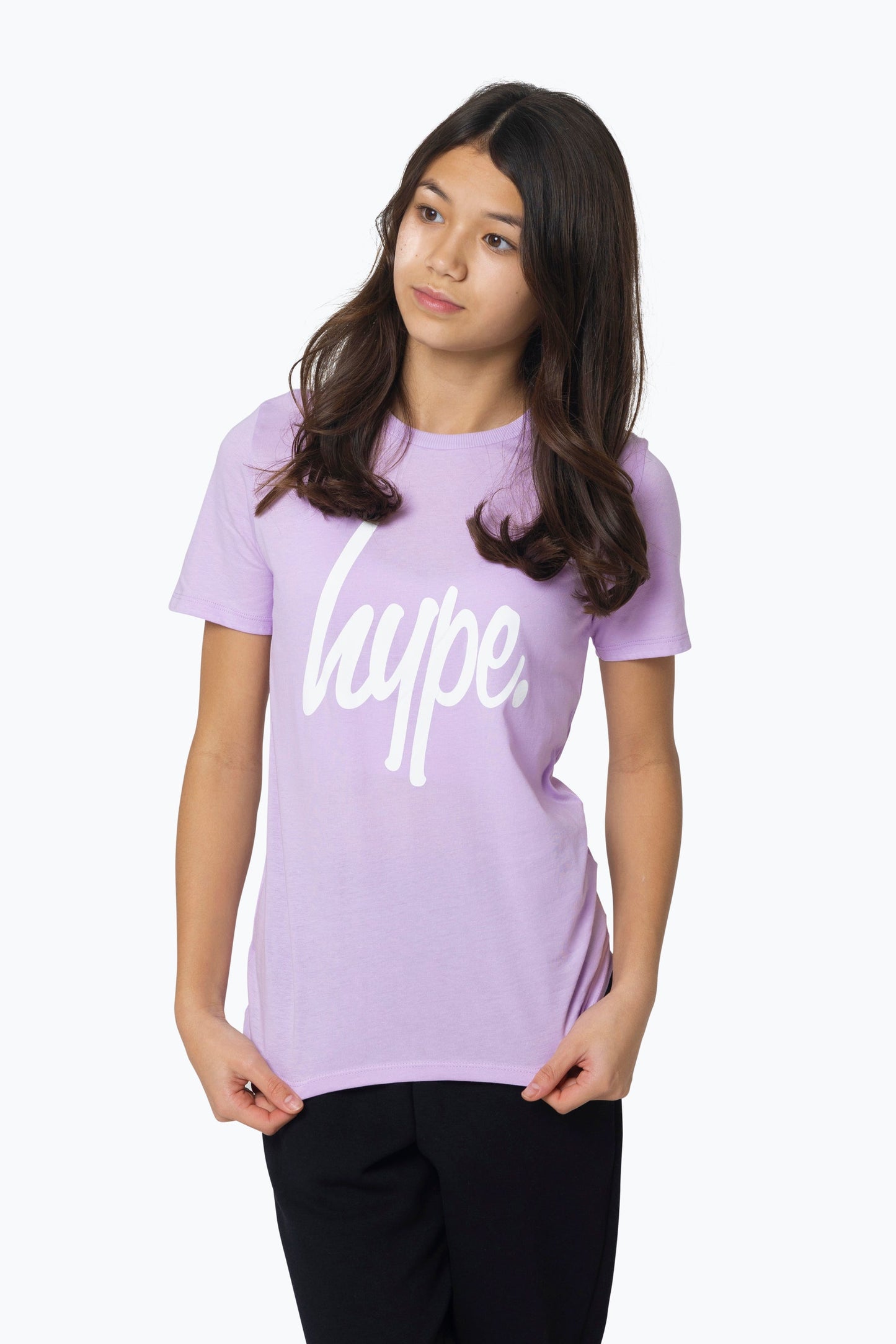 HYPE GIRLS PURPLE/BLACK STAR T-SHIRT 2-PACK SETS