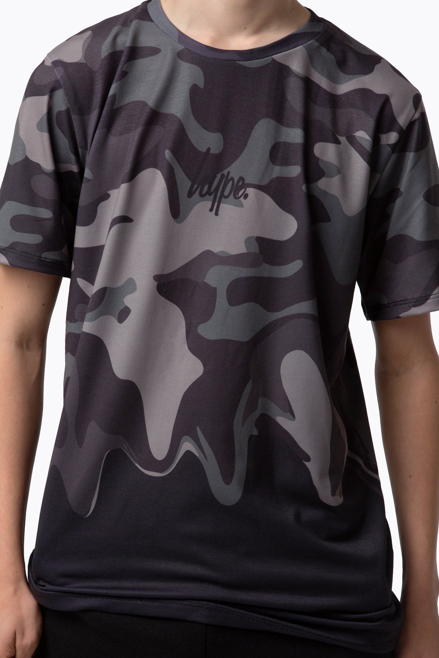 HYPE BOYS KHAKI CAMO DRIP T-SHIRT