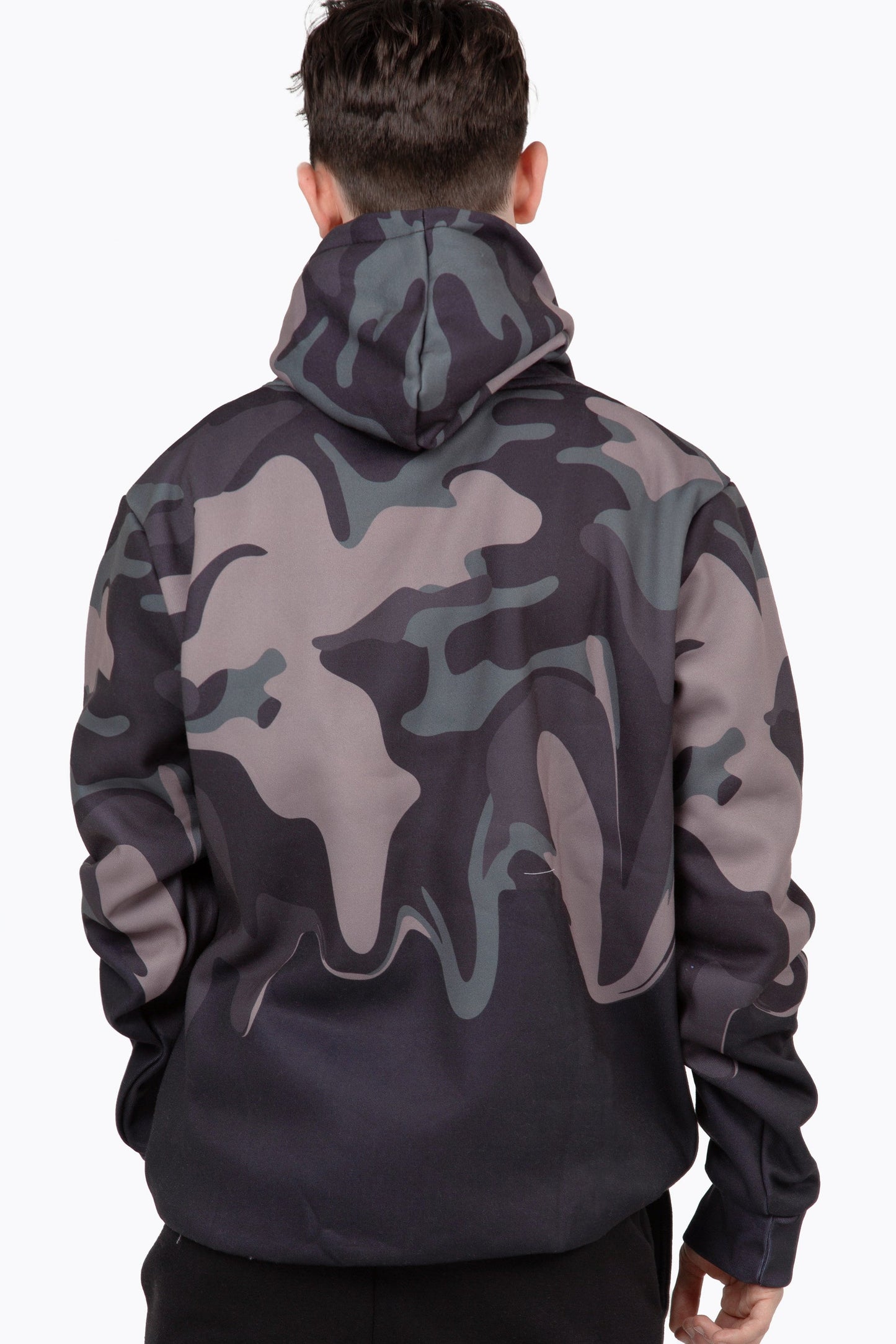 HYPE BOYS KHAKI CAMO DRIP HOODIE