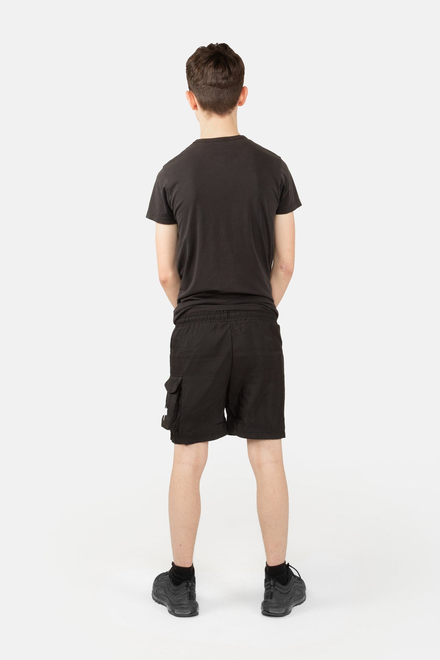 HYPE BOYS BLACK LIGHTWEIGHT POCKET SHORTS