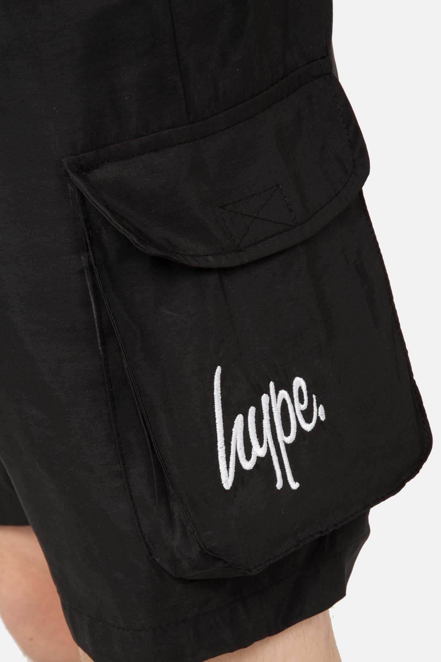 HYPE BOYS BLACK LIGHTWEIGHT POCKET SHORTS