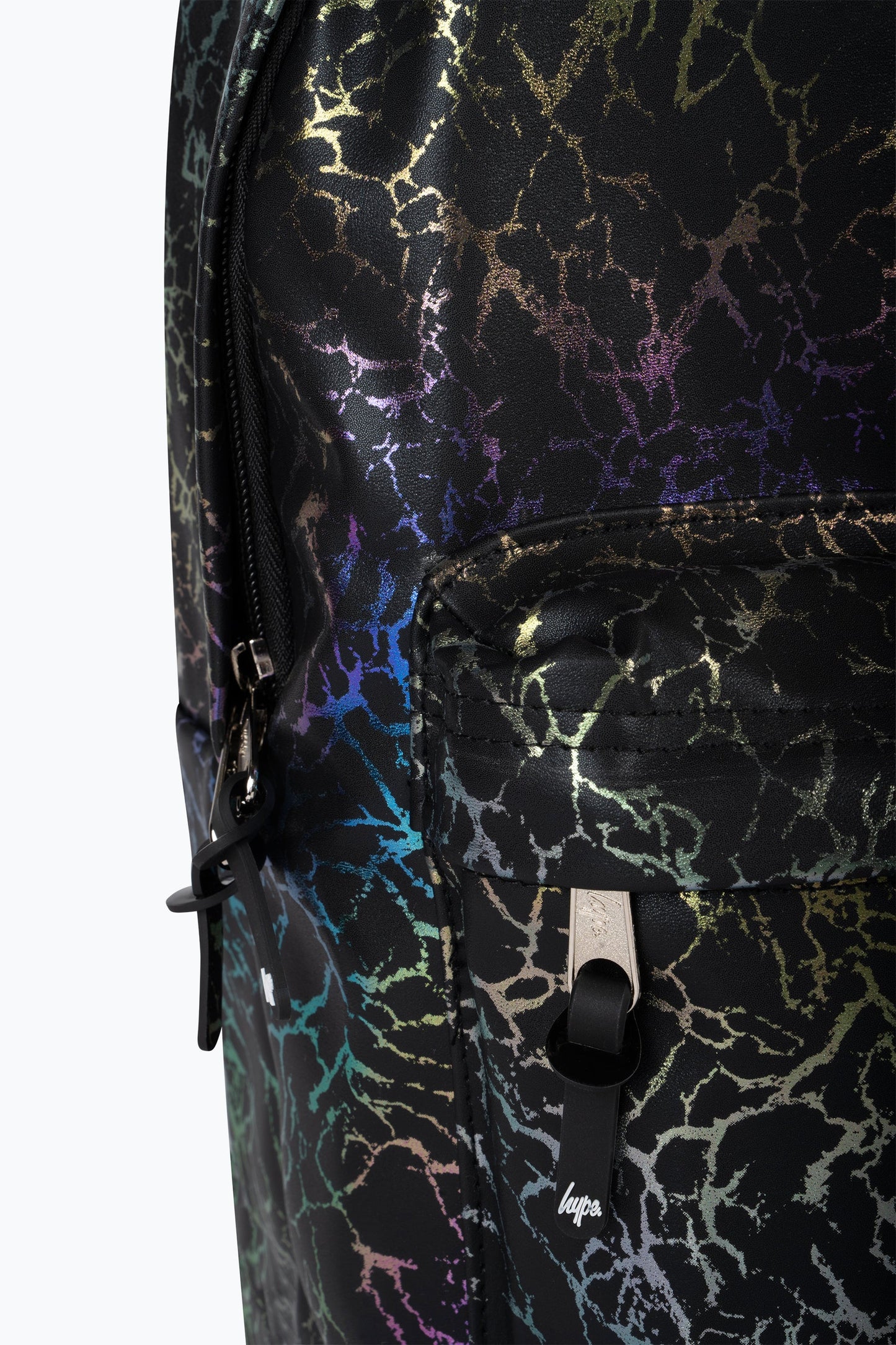 Hype Kids Black Glitter Lightning Iconic Backpack