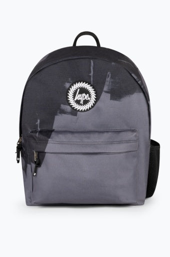 Hype Kids Black/Charcoal Brush Stroke Iconic Backpack