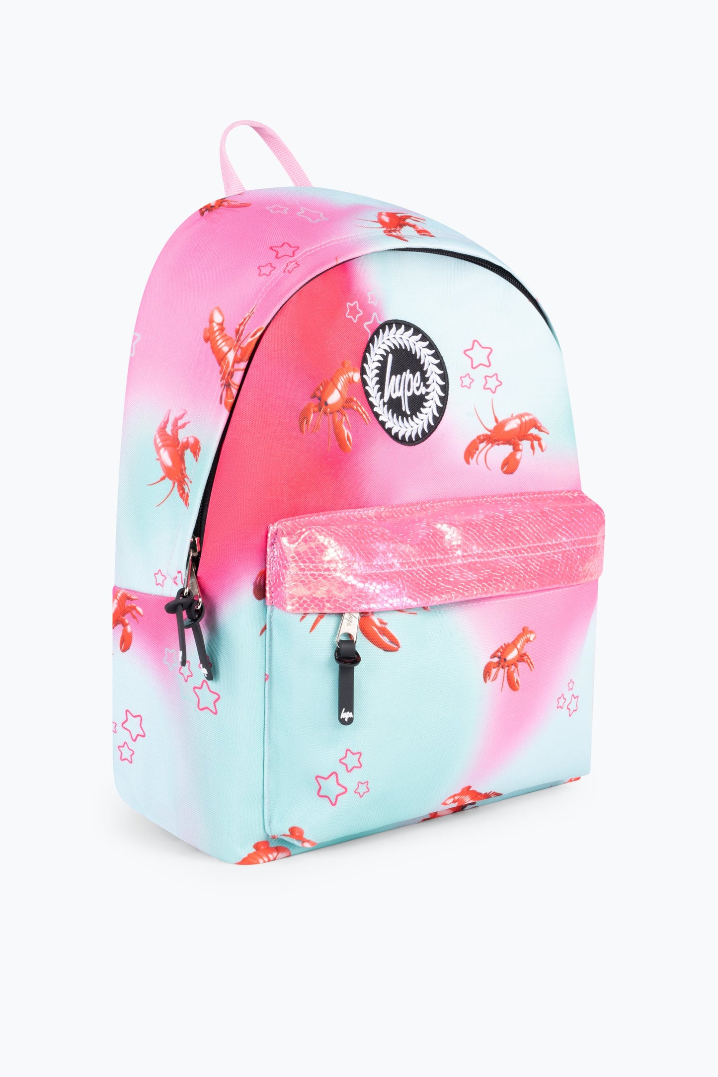 Hype Kids Pink/Mint Green Disco Lobster Iconic Backpack