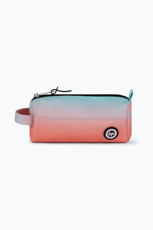 Hype Girls Multi Mint And Peach Fade Pencil Case