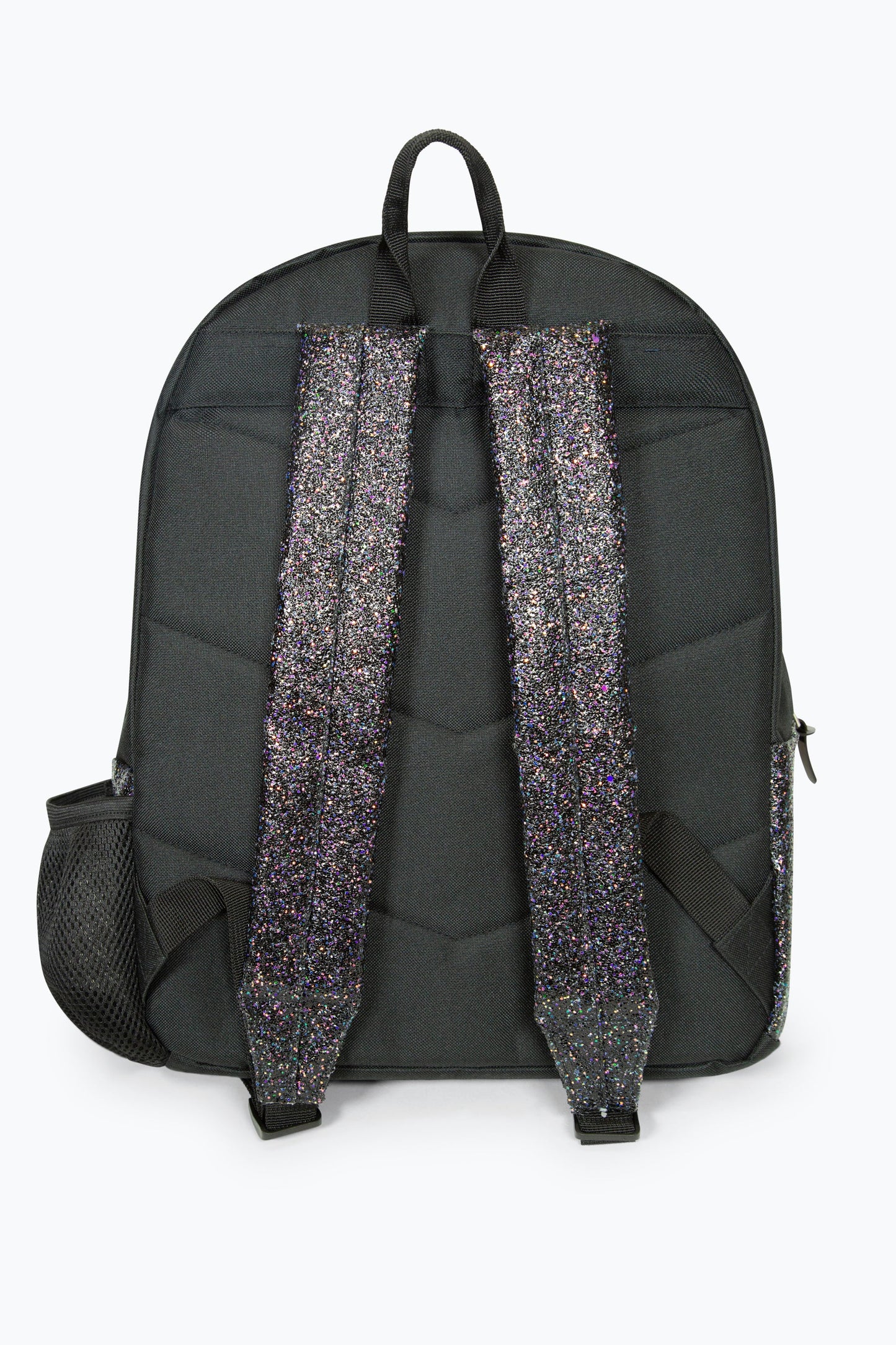 HYPE BLACK GLITTER BADGE BACKPACK