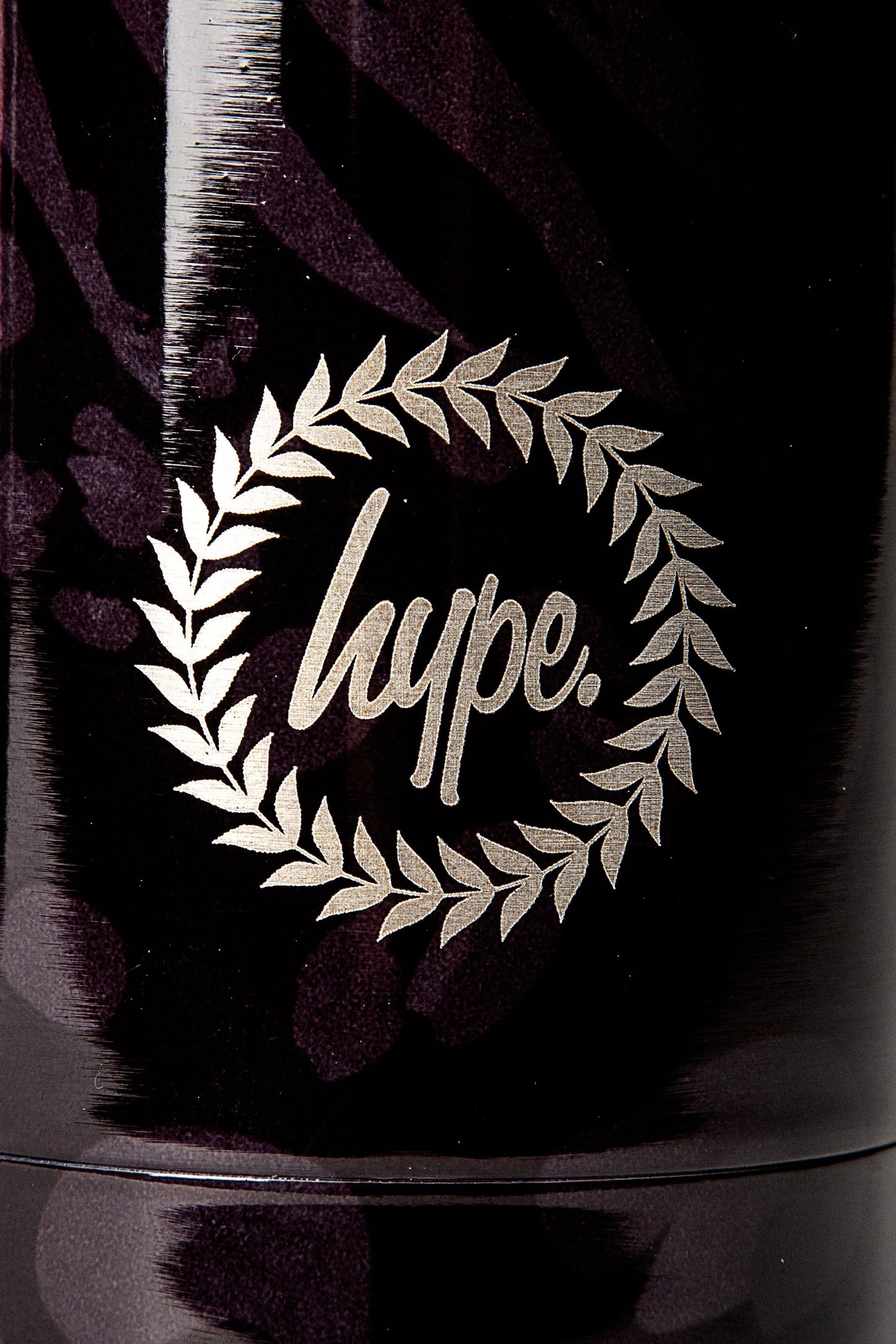 HYPE UNISEX BLACK ANIMAL PRINT WATER BOTTLE