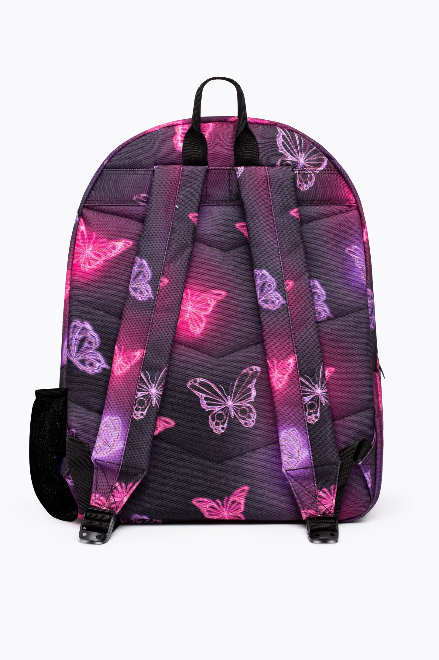 HYPE GIRLS PINK/PURPLE  CHROME GLOW BUTTERFLIES ICONIC BACKPACK