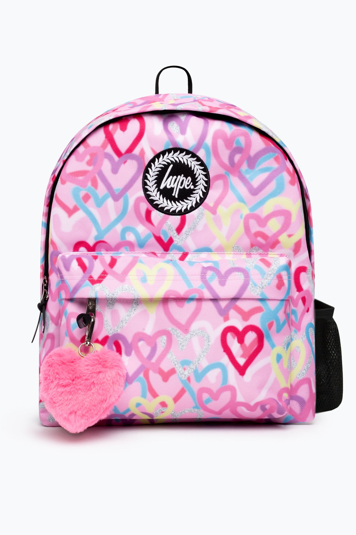 HYPE GIRLS PINK GRAFFITI HEARTS ICONIC BACKPACK