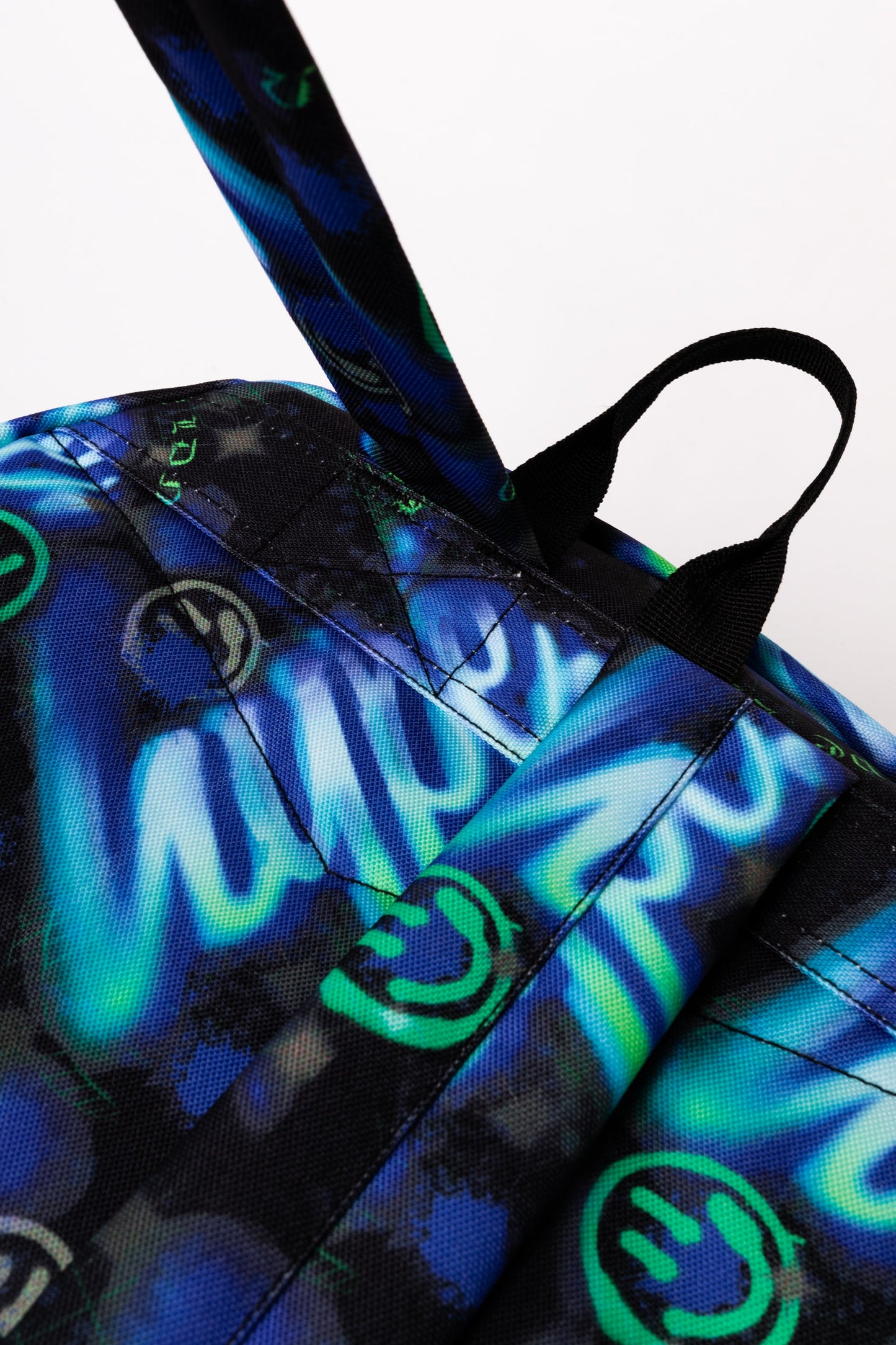 HYPE BOYS BLUE/GREEN ELECTRIC SMILE ICONIC BACKPACK