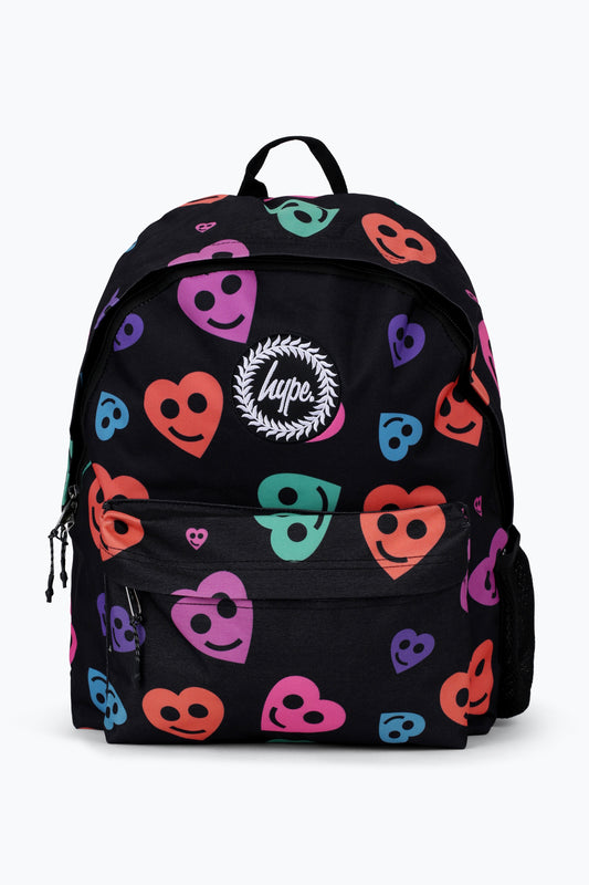 Hype Black Heart Smile Iconic Backpack