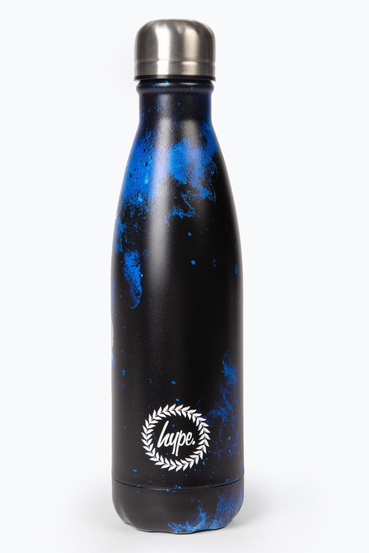 Hype Kids Black Blue Grunge Water Bottle