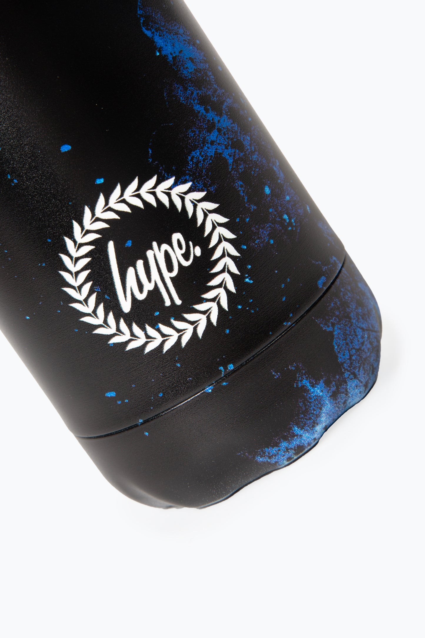 Hype Kids Black Blue Grunge Water Bottle