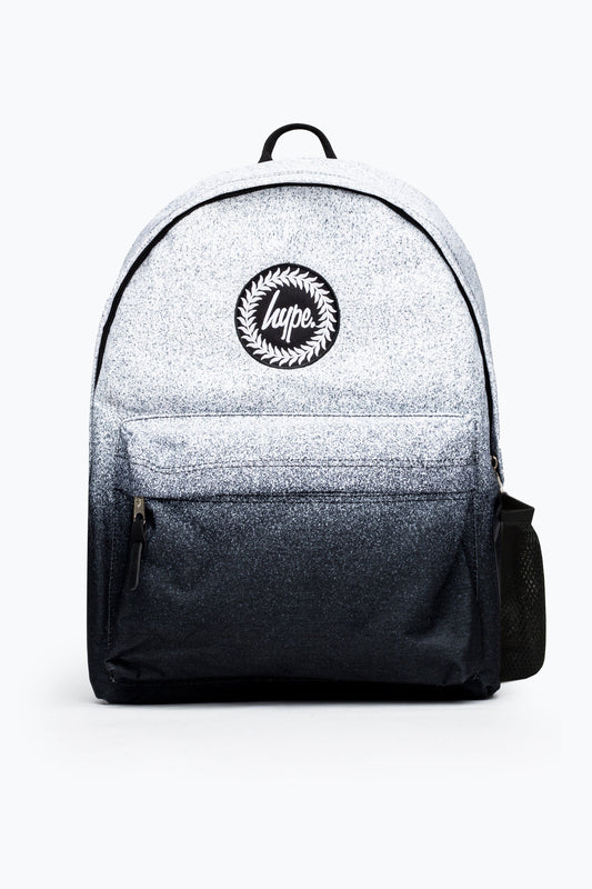 HYPE UNISEX BLACK/WHITE SPECKLE FADE ICONIC BACKPACK