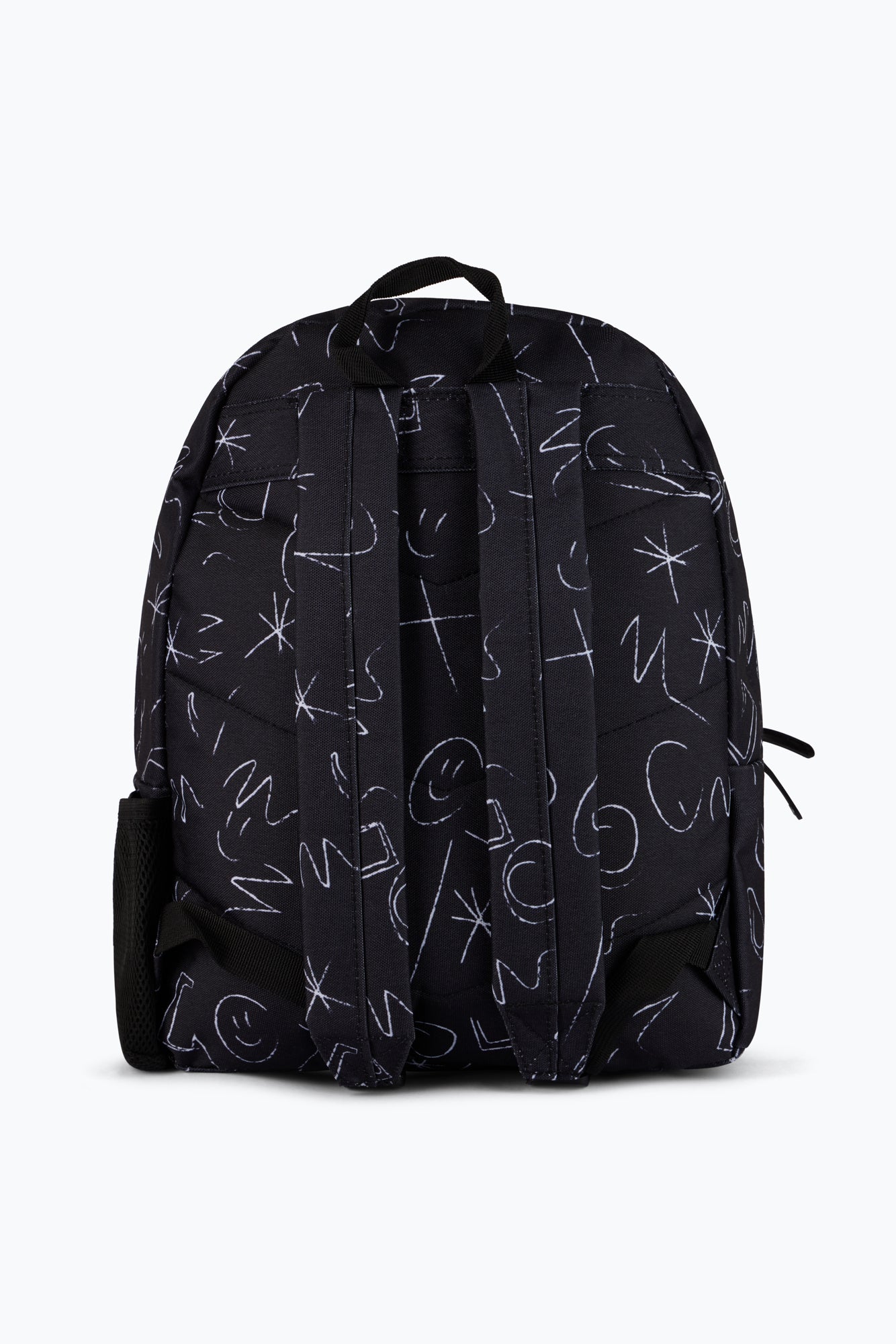 Hype Unisex Black Crayon Doodle Backpack