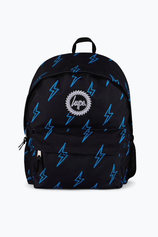 Hype Unisex Black Blue Lightning Backpack