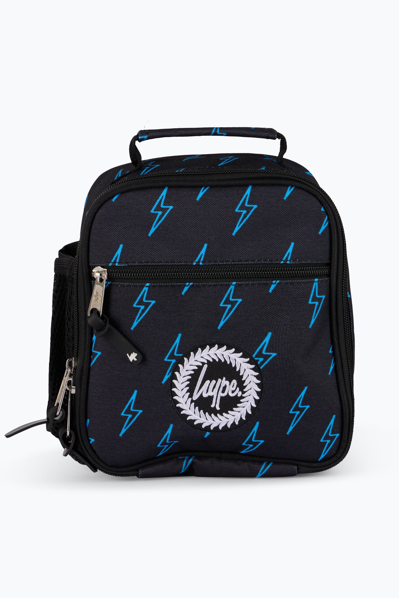 Hype Unisex Black Blue Lightning Lunch Bag