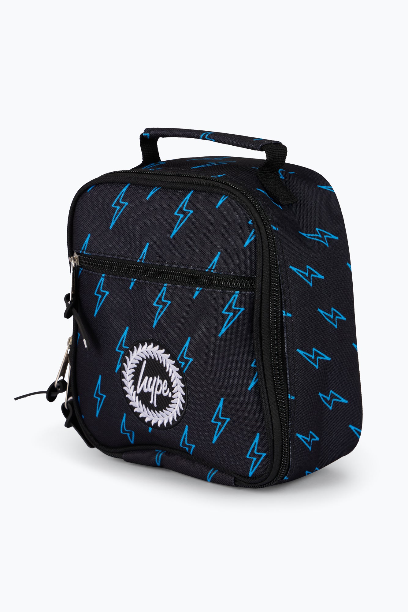 Hype Unisex Black Blue Lightning Lunch Bag