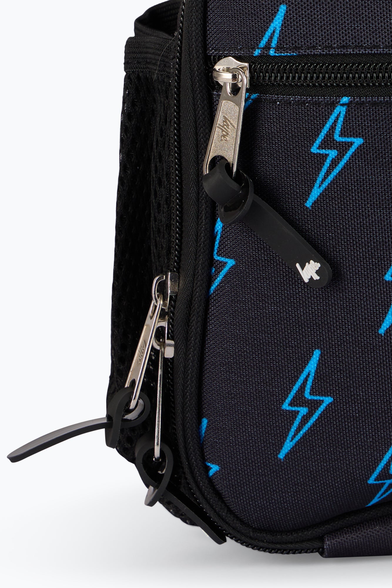 Hype Unisex Black Blue Lightning Lunch Bag