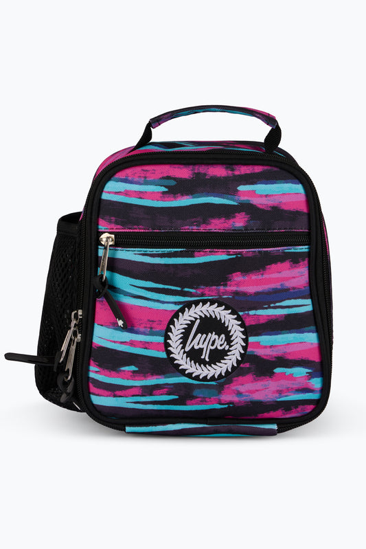 Hype Unisex Multi Pastel Zebra Lunch Bag