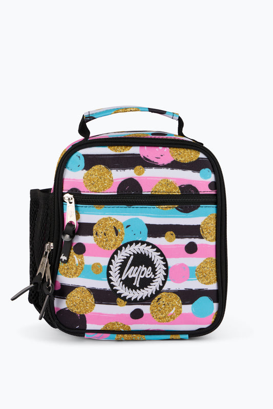 Hype Unisex Multi Spots And Stripes Lunch Bag